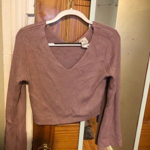Light pink cropped sweater